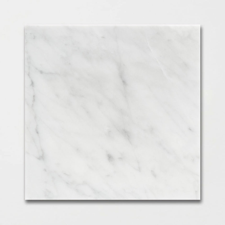 Carrara XL White Honed Italian Natural Marble Tile