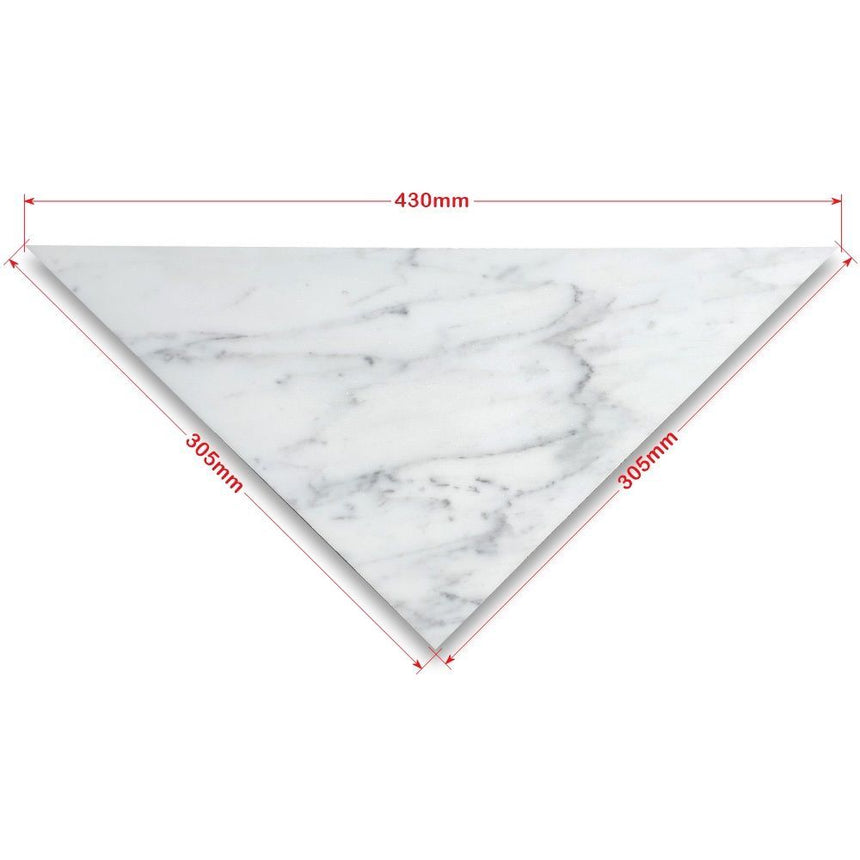 Triangle Honed Marble Tiles Fitz Collection Chequerboard