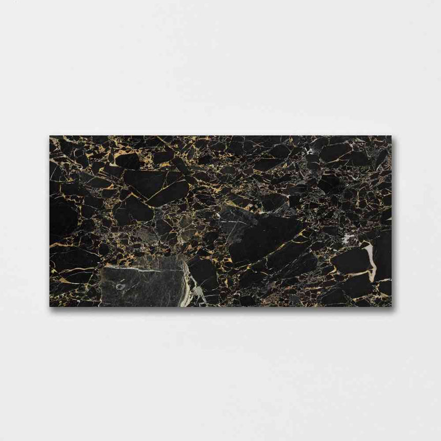 Black Gold Marble Slab