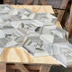 Skyfall Waterjet Hexagon Marble Mosaic Tile