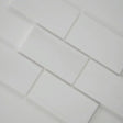 Calacatta Honed Subway Marble Tile