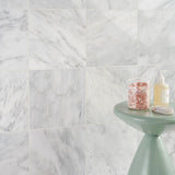 Carrara Honed Marble Tiles