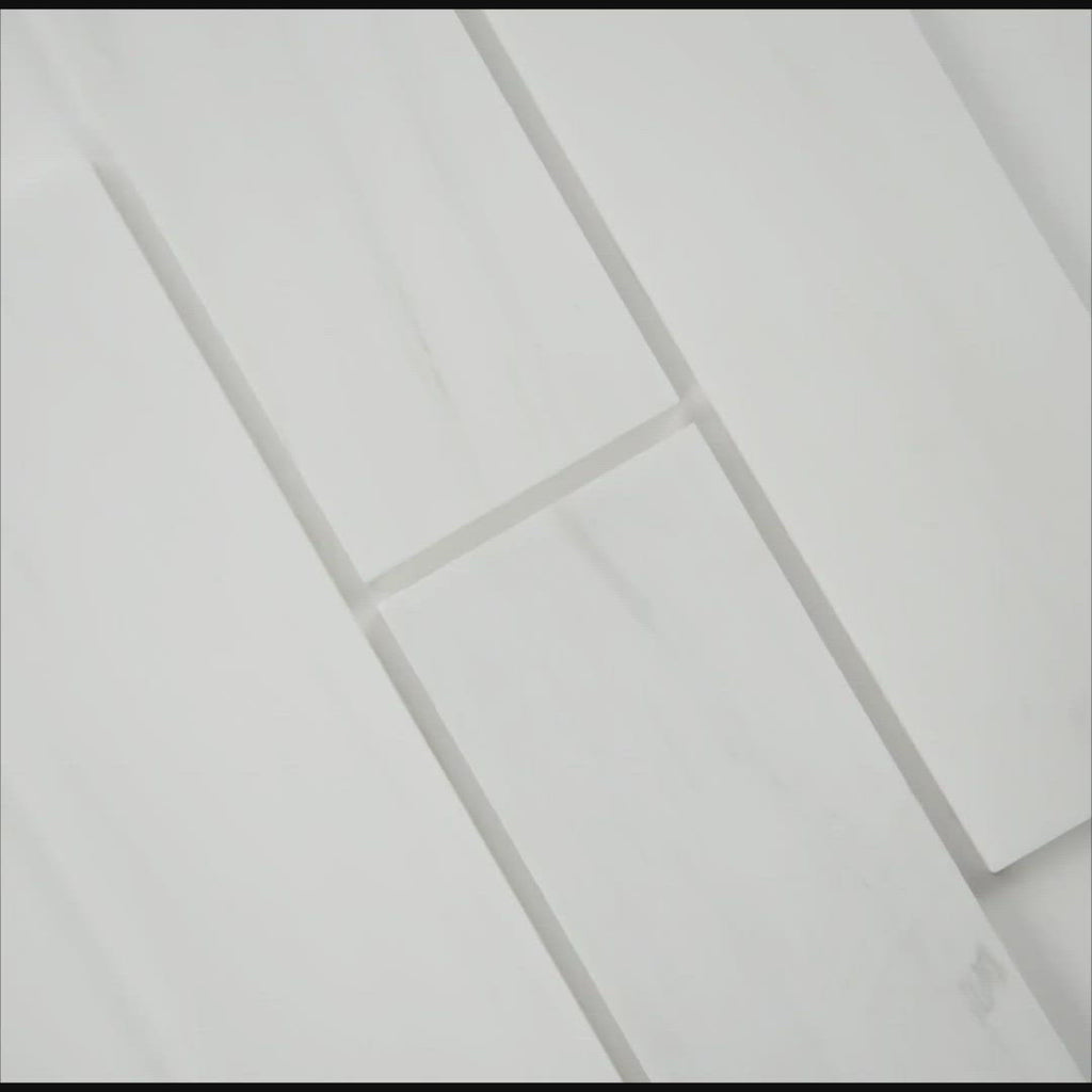 Bianco Snow White Polished Natural Marble Tile
